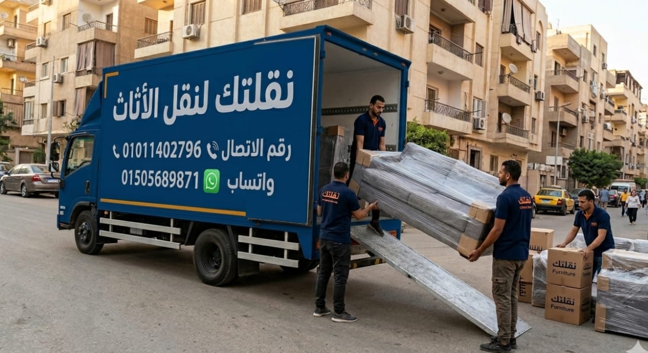 أسطول سيارات وأوناش شركة نقلتك لنقل الأثاث والعفش بأمان